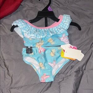 Care Bears Blue girls swimming suit